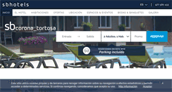 Desktop Screenshot of hotelcoronatortosa.com